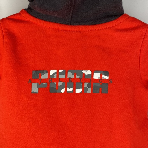 Puma Red/Black Athletics Zip-Up Sweatshirt Hoodie Jacket size 0-3 Months - Picture 12 of 12